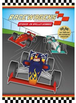 Rebo Productions stickerboek Racewagens junior papier 25-delig
