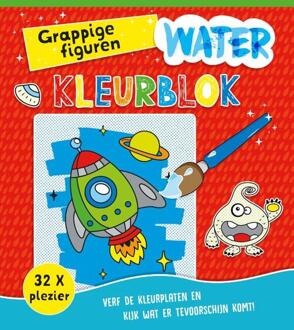 Rebo Productions Waterkleurblok Grappige Figuren - Waterkleuren