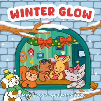 Rebo Productions Winter Glow - Comfy & Cosy Colouring Book