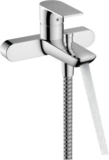 Rebris E ééngreeps badmengkraan opbouw met hartafstand 15.3 cm, chroom