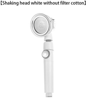 Recableght 3 Modi Stop Water Bad Douchekop Verstelbare Regen Douchekop Filter Badkamer Accessoires Hoge Druk Spa Nozzle wit