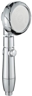 Recableght 3 Modi Stop Water Bad Douchekop Verstelbare Regen Douchekop Filter Badkamer Accessoires Hoge Druk Spa Nozzle zilver-24x8cm