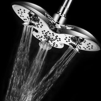 Recableght 9.5 Inch Douchekop Waterval Verstelbare Douchekop Hoge Druk Plating Bad Filter Voor Water Badkamer Top Sproeier