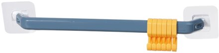 Recableght Kleverige Kapstok Rack Badkamer Hoed Robe Haken Voor Handdoeken Wandmontage Voor Keuken Slaapkamer Hanger Gereedschap Multi-functie blauw
