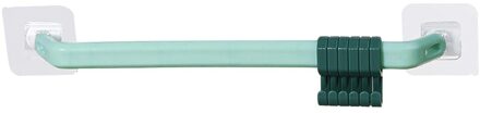 Recableght Kleverige Kapstok Rack Badkamer Hoed Robe Haken Voor Handdoeken Wandmontage Voor Keuken Slaapkamer Hanger Gereedschap Multi-functie groen