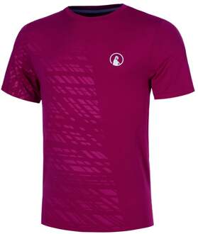 Receiver Embossed T-shirt Heren-berry, wit - XS,S,M,L,XL,XXL