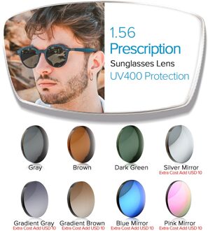 Recept Meekleurende Zonnebril Mannen Gepolariseerde Optische Bijziendheid Zonnebril Voor Mannen Vierkante Legering Brillen Mannelijke UV400 Rijden 1.56 grijs groen lens
