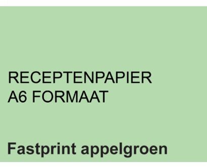 Receptpapier fastprint a6 80gr appelgroen 2000vel