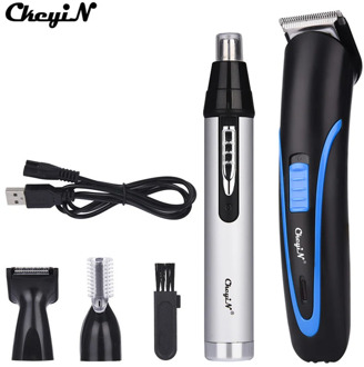 Rechargeable Barber Hair Trimmer Beard Clipper Men Haircut Nose Ear Hair Remover Eyebrow Trimmer Men Hair Cutter Machine
