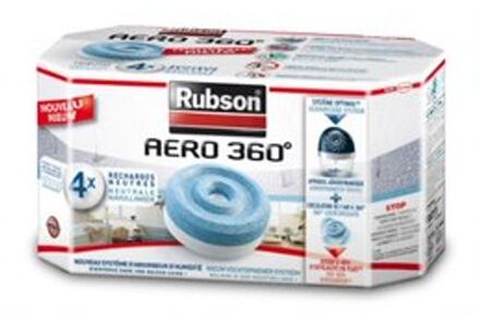 Recharges Aero 360 - Rubson -       Vullingen 4x AeroTab 450 g - Zonder parfum