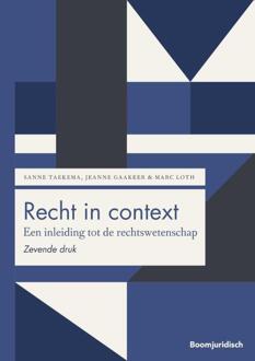 Recht In Context - Boom Juridische Studieboeken - Sanne Taekema