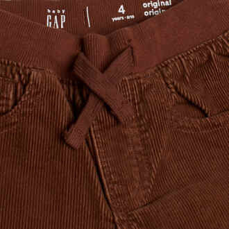 Rechte corduroy broek 434994 voor babyjongens Bruin