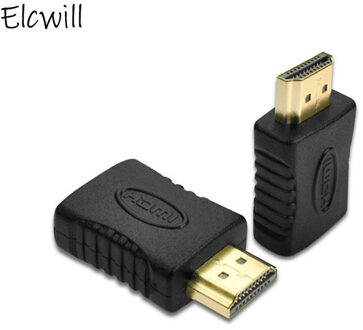 Rechte Hdmi-Compatibel Man-vrouw Adapter 180 Graden Hdmi-Compatibel Koppeling Extention Connector Converter Voor Hdtv 1 stuk