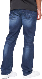Rechte Jeans Heren (Donkere wasbeurt) Navy/blauw