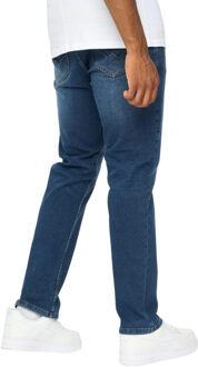 Rechte Jeans Heren Janstar (Donkere wasbeurt) Navy/blauw