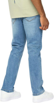 Rechte Jeans Heren Janstar (Stone Wash) Navy/blauw