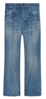 Rechte Jeans Upgrade, Françoise Flared Cut Saint Laurent , Blue , Dames - W28,W27,W25