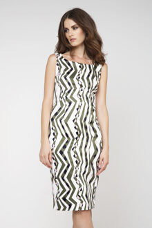 Rechte jurk Conquista Fashion Olijf