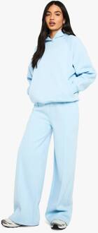 Rechte Pijp Pintuck Rechte Pijp Joggingbroek, Light Blue