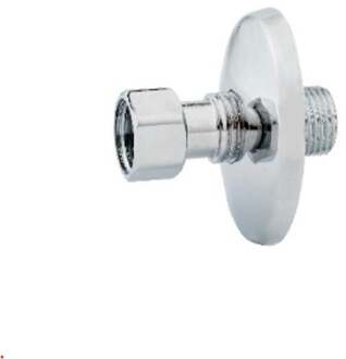 Rechte verbindingsstuk, 1/2"ET x 1/2"IT, met rozet (2x) - 986262455