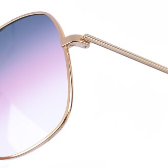 Rechteckige Sonnenbrille Goud - One Size