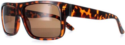 Rechthoek Heren Demi Tortoise Bruin Gepolariseerd B2130 - maat