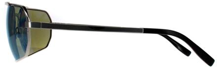 Rechthoek Heren Glimmend Zilver Saturnus 555nm Blauw Gepolariseerd Hinkley - maat