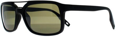 Rechthoek Heren Mat Zwart Mineraal Gepolariseerd 555nm Groen Fotochromisch Renzo