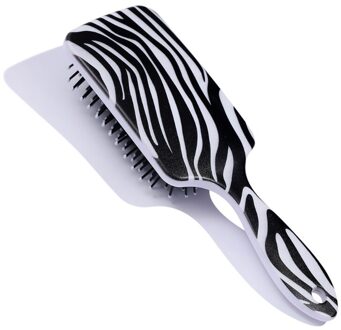 Rechthoek Hoofd Anti-Statische Ontklitter Borstel Luipaard Luchtkussen Massage Kam K1KB