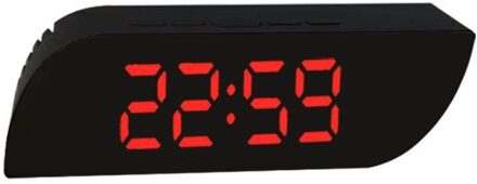 Rechthoek Multifunctionele Bureau Klokken Digitale Spiegel Led Wekker Night Lights Thermometer Elektronische Tafel Klok Aankomst Rood