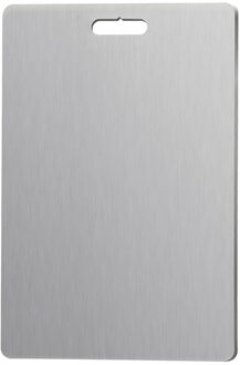 Rechthoek Rvs Snijplank Meeldauw Complementaire Voedsel Board Voor Keuken Outdoor Camping Voor Snijden Vlees Groenten