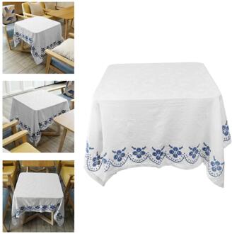 Rechthoek Tafelkleed Eetkamer Bloemen Tafel Dekken Party Home Kitchen Decor wit