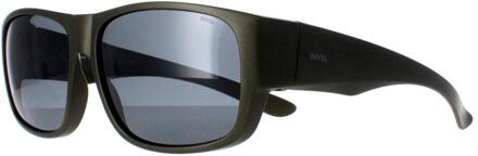 Rechthoek Unisex Mat Olive Metallic Grey Gepolariseerd E2601 - maat Groen