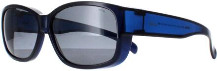 Rechthoek Unisex Transparant Blauw Gepolariseerd E2401 - One Size