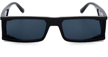 Rechthoek Vissen Kleine Zonnebril Vrouwen Luxe Spiegel Zilver Zwart Clear Lens Punk Mannen Shades UV400