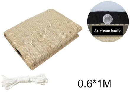 Rechthoek Zon Shade Sail Uv Blok Ademend Voor Outdoor Patio Tuin Plant A1 khaki / S