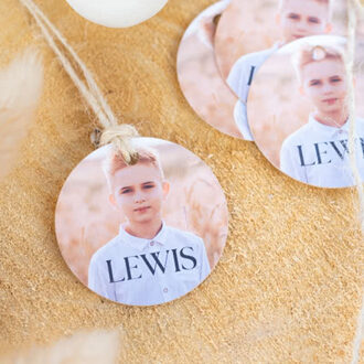 Rechthoekig label 5x3 cm - set van 48