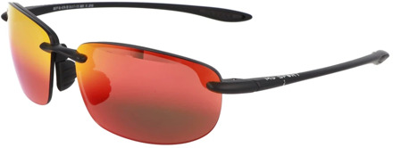 Rechthoekig metalen frame zonnebril Maui Jim , Black , Unisex - 64 MM
