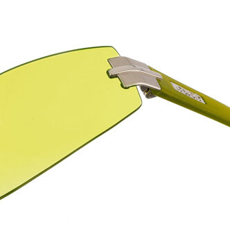 Rechthoekige acetaat zonnebril EX-69-S-0C1 dames Groen - One Size