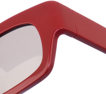 Rechthoekige acetaat zonnebril ME627S dames Grijs - One Size