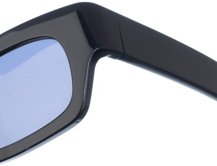 Rechthoekige acetaat zonnebril ME627S dames - maat Blauw