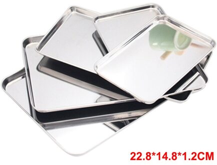 Rechthoekige Bakvormen Oven Pan Rvs Non-stick Brood Cake Bakplaat Pizza Plaat Voor Oven Diy Bakken Keuken gereedschap