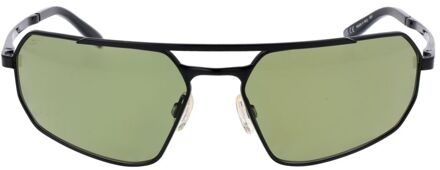 Rechthoekige Gepolariseerde Zonnebril Zwart - One Size