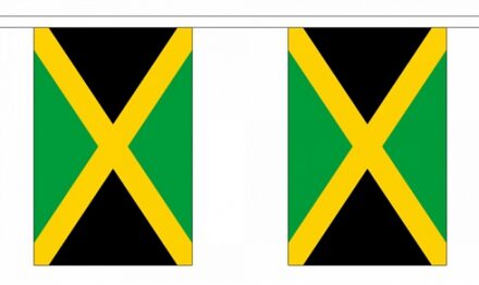 Rechthoekige Jamaica vlaggenlijn