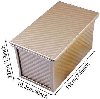 Rechthoekige Loaf Pan Koolstofstaal Non-stick Balg Cover Toast Doos Brood Mold Milieuvriendelijke Bakken Tools Voor Gebak