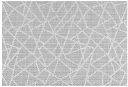 Rechthoekige placemat grafische print grijs texaline 45 x 30 cm