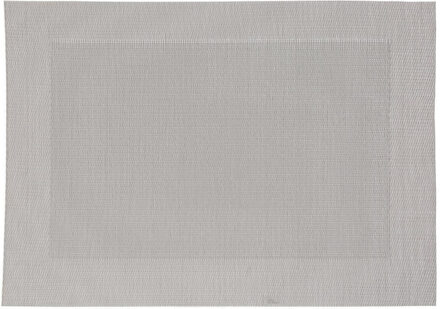 Rechthoekige placemat grijs texaline 50 x 35 cm - Placemats