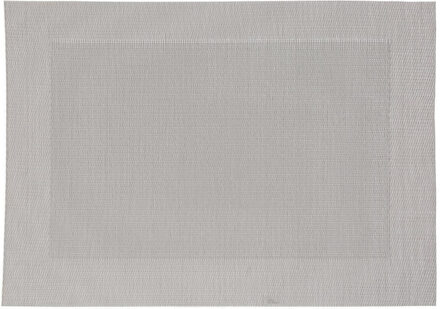 Rechthoekige placemat grijs texaline 50 x 35 cm