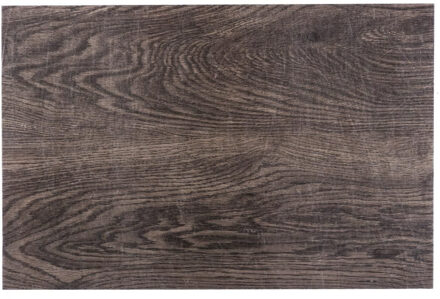 Rechthoekige placemat hout print walnoot PVC 45 x 30 cm