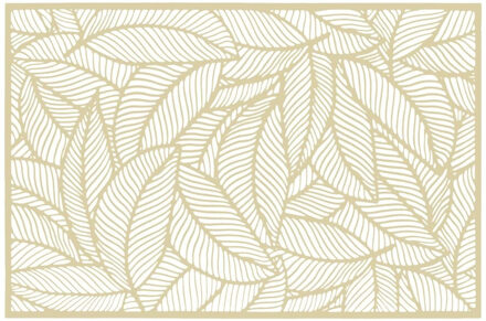 Rechthoekige placemat Jungle goud PVC 45 x 30 cm